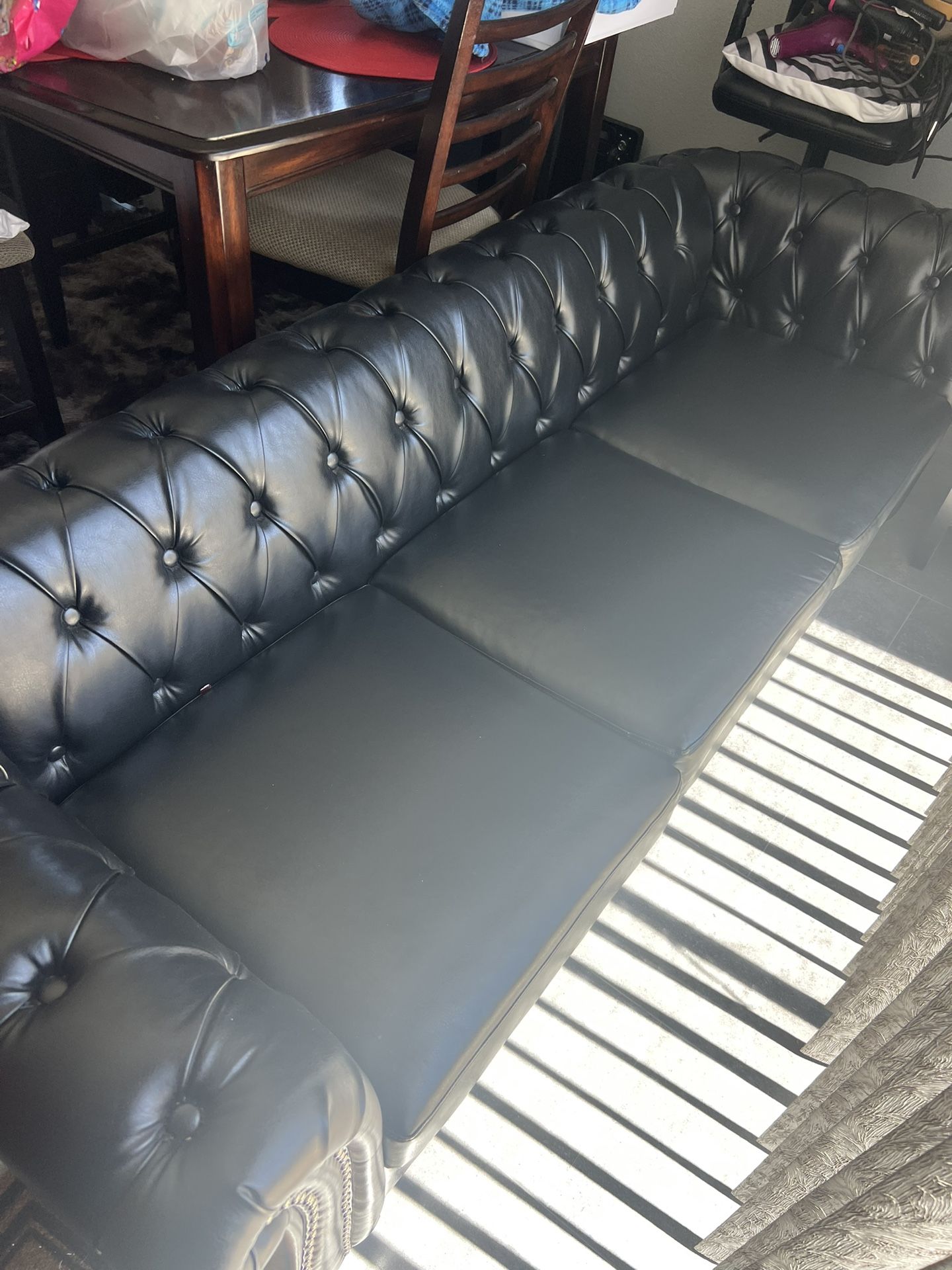 Black Leather Couch