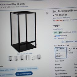 Lizard Large Cage 16x16x30