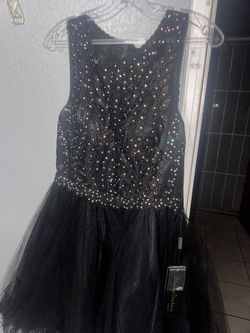 Black sparkly short dress!