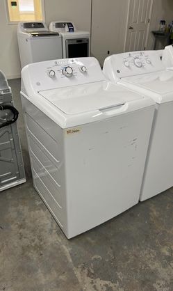 GE Top Load Washer – White, Made in USA, Dial Controls