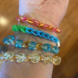 Colorful Fun Handmade Loom Bracelets + BOGO (buy one/get one FREE) + Limited Stock