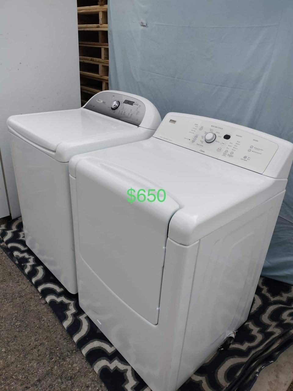 Beautiful Whirlpool Washer And Kenmore Gas Dryer.