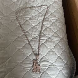LA Charm And Chain  Stainless Steel
