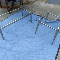 Glass Coffee Table And Side Table