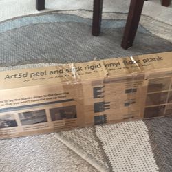 Art 3D peel and stick rigid vinyl floor plank