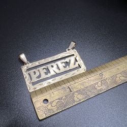 14k Last Name Pendant 