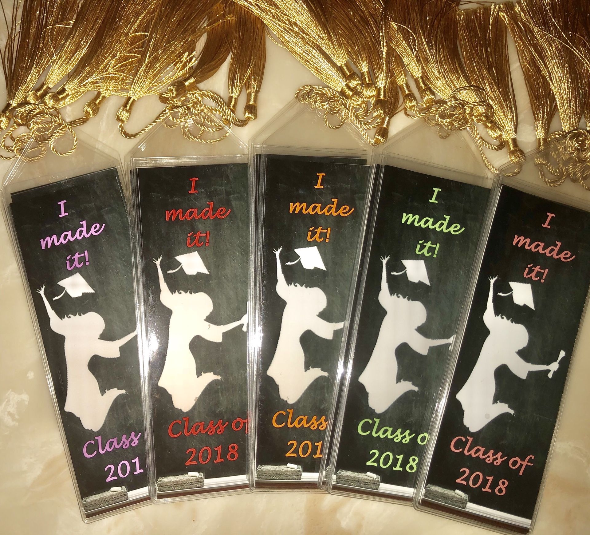 Homemade Graduation Bookmarks 2018