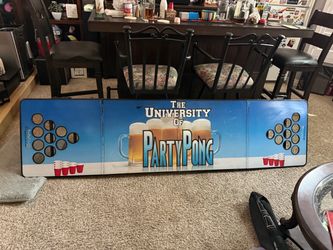 Beer pong table and jagermeister tap cooler