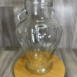 Europack Italy 4250mL Glass Olive Jar Amphora Jug w/ Handles Decor Vintage Nice