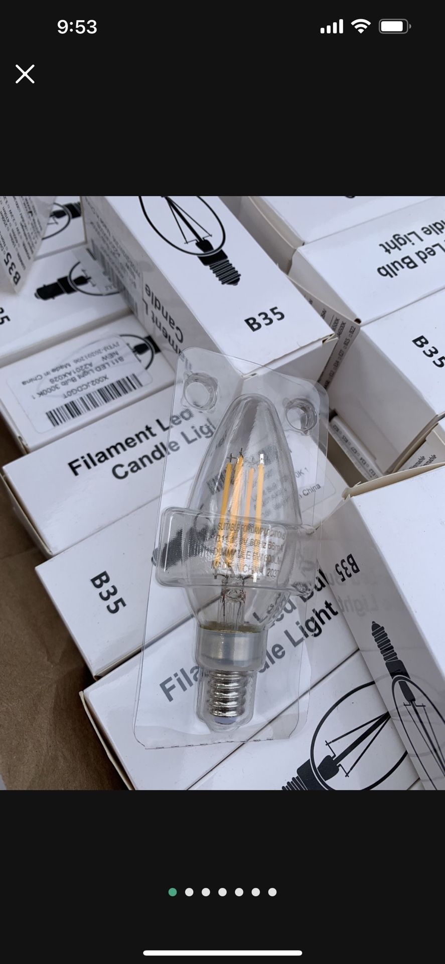 LED Candle Light Filament Light Bulbs