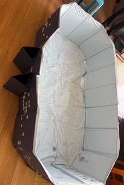 Large Foldable Non-Inflatable Swimming Pool 75” x 45” x 20”