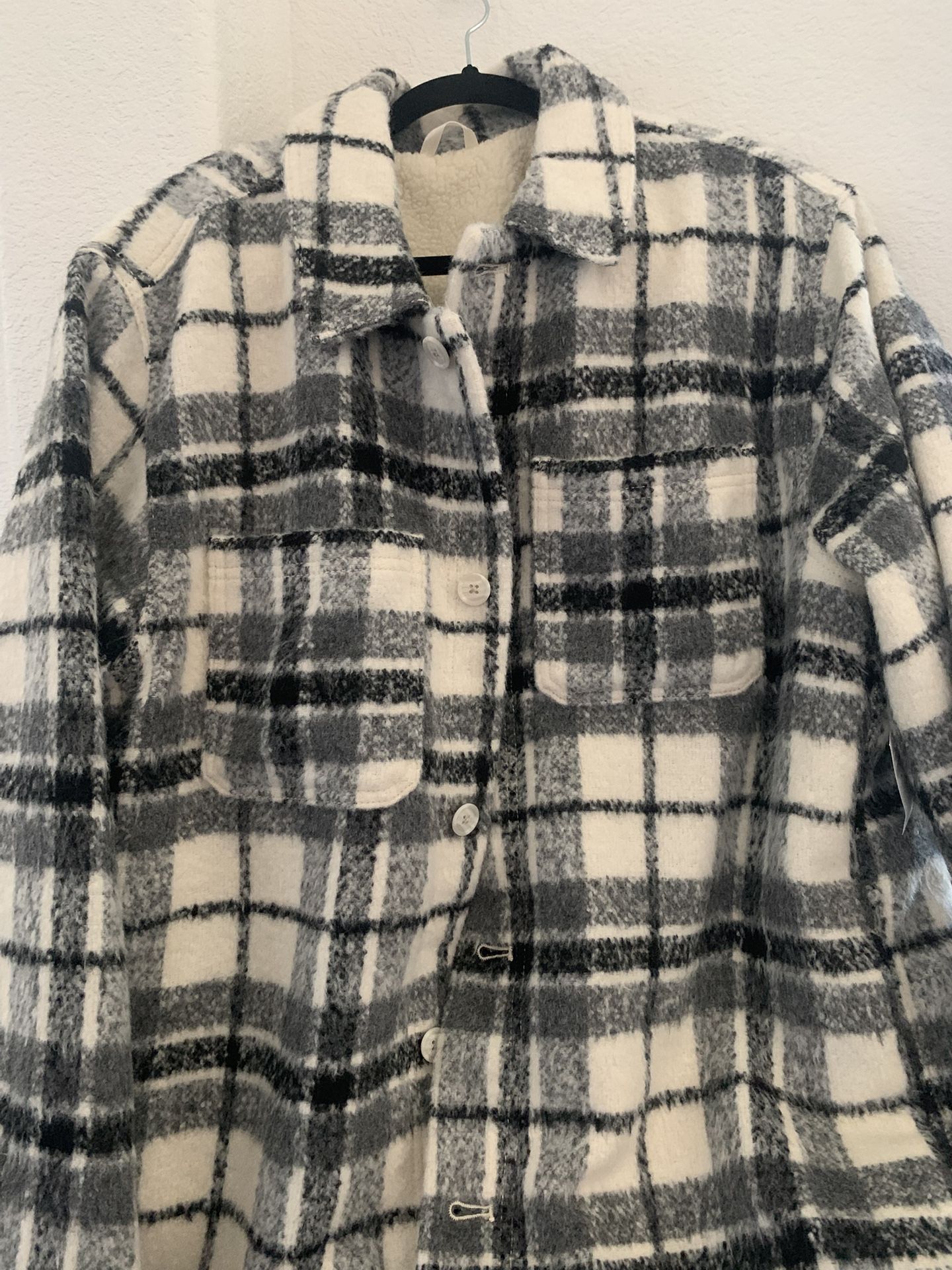Old Navy Plaid Wool Blend Lined Jacket in size XL