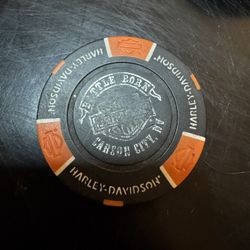 Harley-Davidson “Free Drink” chip from Battle Born in Carson City