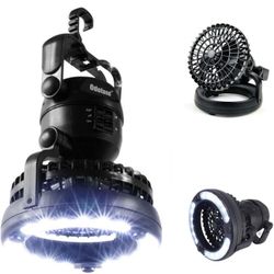Odoland Portable LED Camping Lantern with Ceiling Fan - Hurricane Emergency
