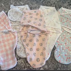 Baby Girl Swaddles Size 0-3 Months 