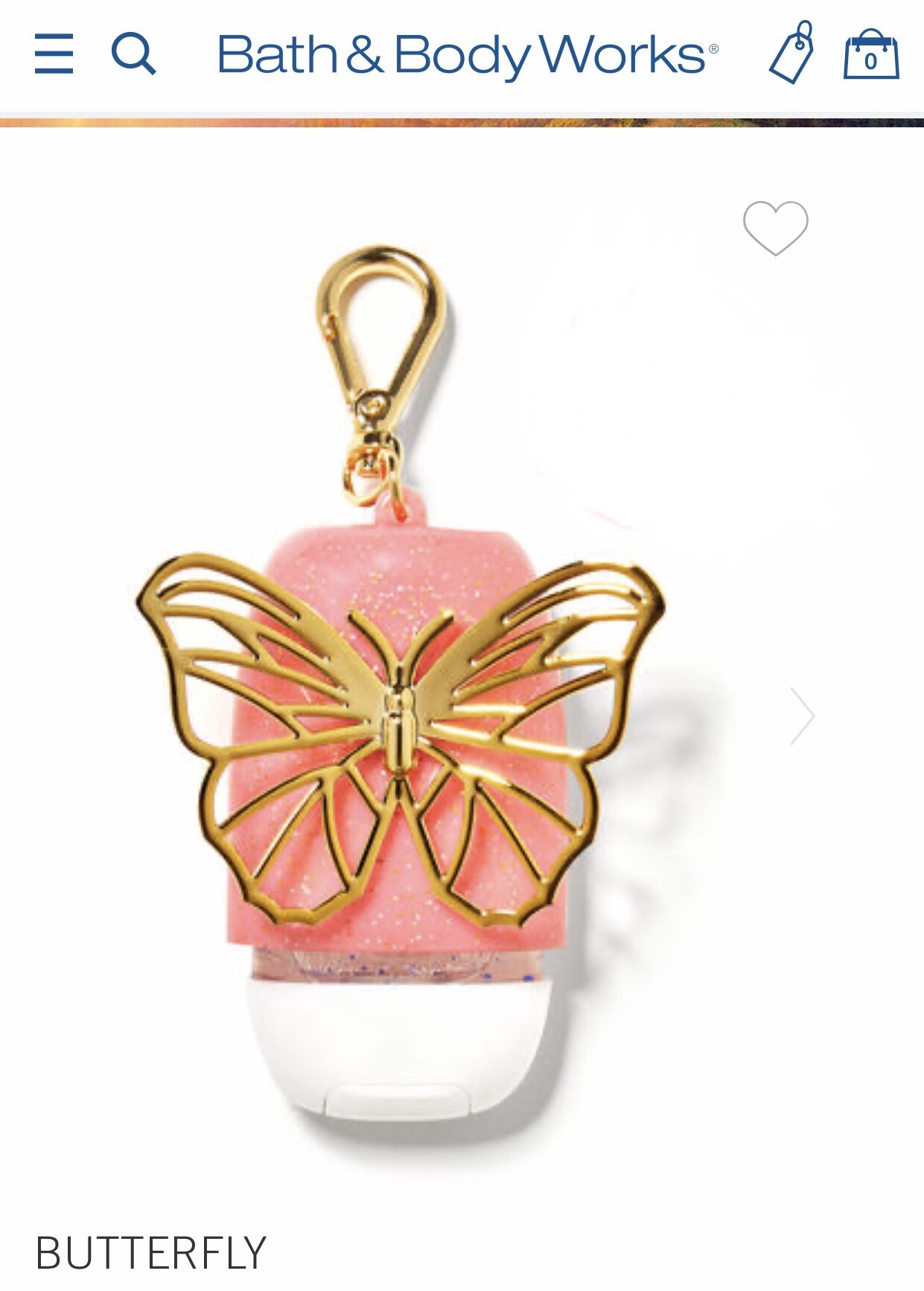 New! BATH & BODY WORKS💕✨🦋 BUTTERFLY 🦋✨💕Pocketbac Holder