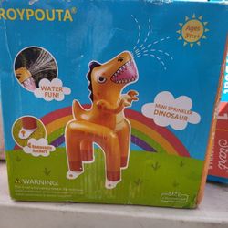 MINI SPRINKLER DINOSAUR FOR KIDS 36" TALL INFLATABLE
