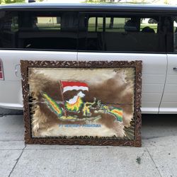 Framed Hide In Frame 