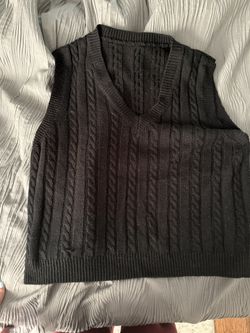 Cable Knit Sweater Vest
