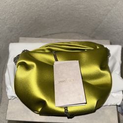 Jimmy Choo Bonny satin tote bag. Brand new w/dust bag. 