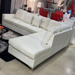 New White sectional (black,grey,White)