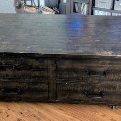 Lift-top Rolling Wood Coffee Table with Storage