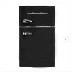 Black Retro Mini Fridge