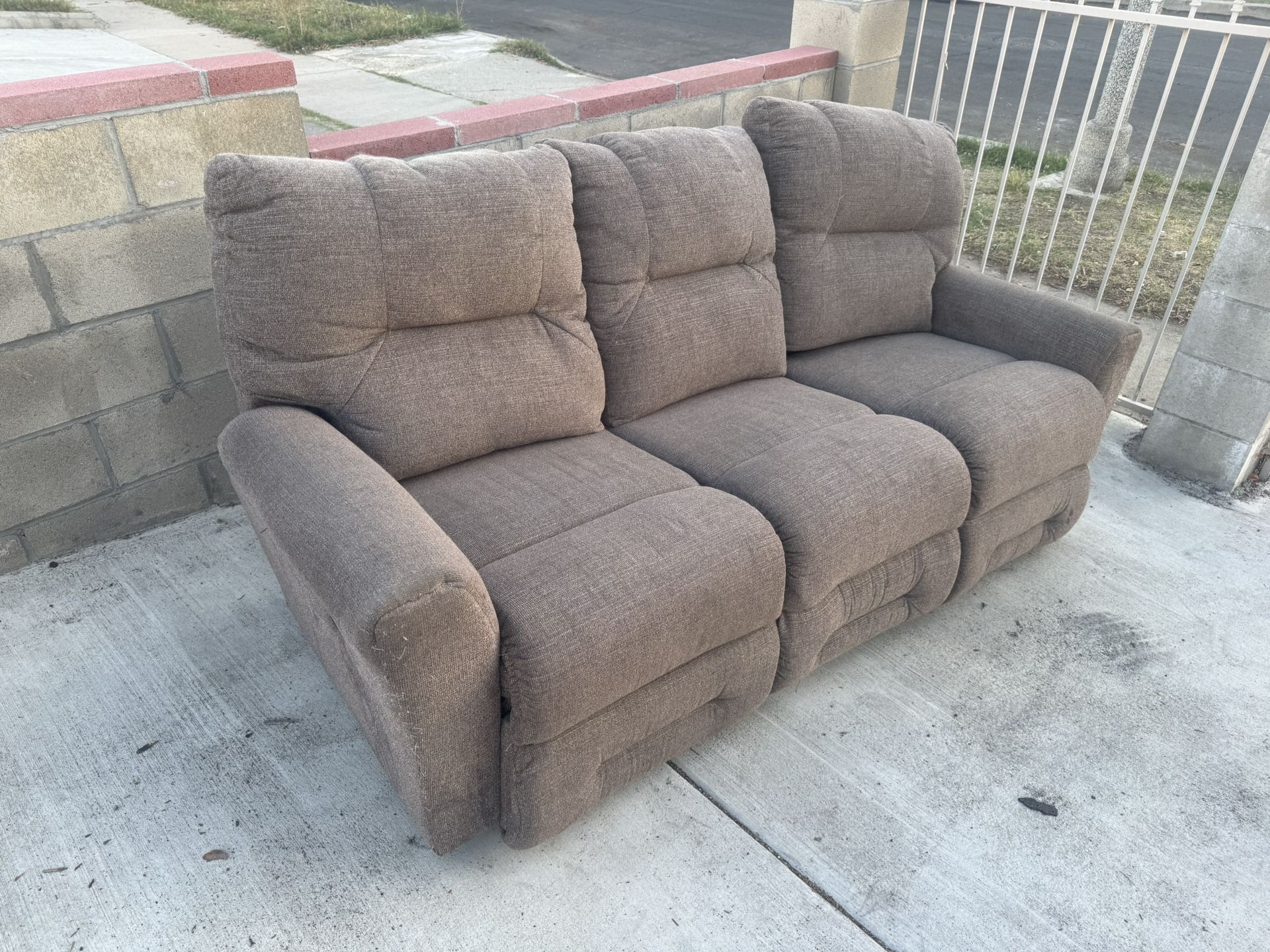 Big Boy Recliner Brown Couch