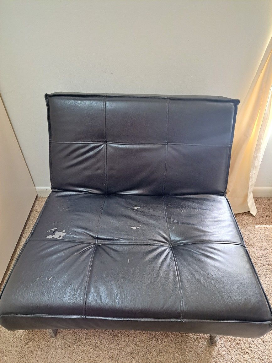 Black Sofa Chair Futon - AS IS $39