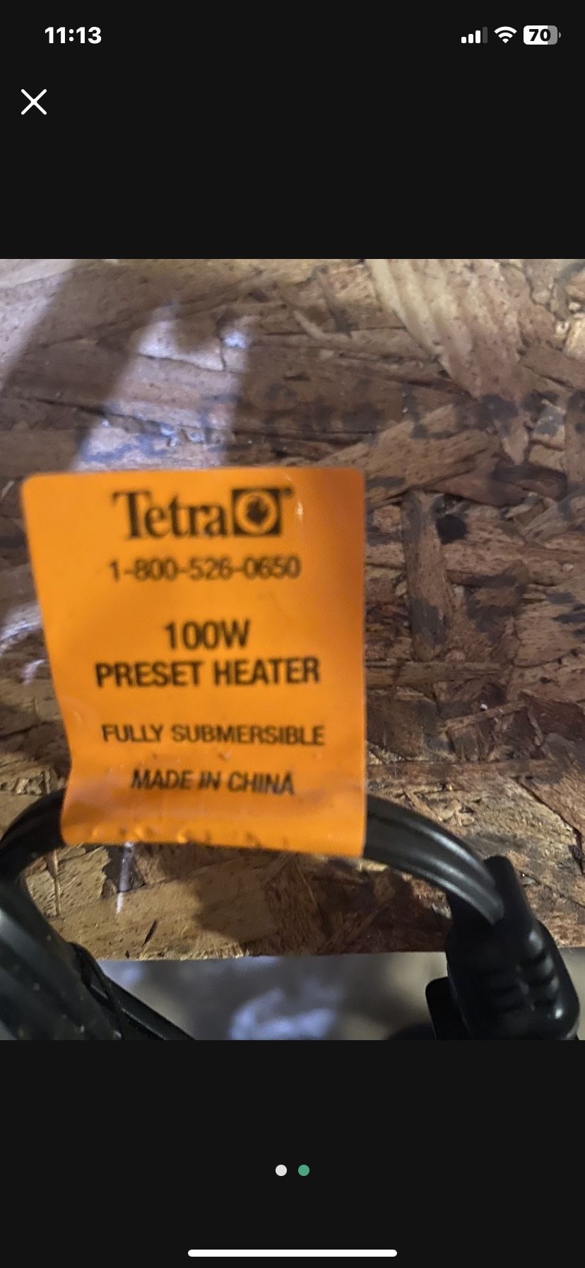 Fish tank heater