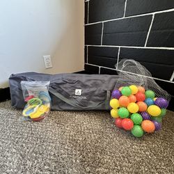 Portable Playpen With Toys