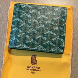Green French wallet