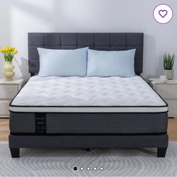 King Bed frame And Mattress 