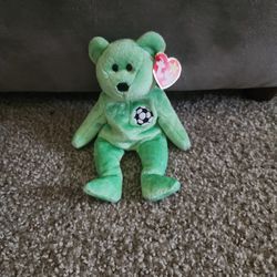 Kicks The Green Soccer TY Bear 