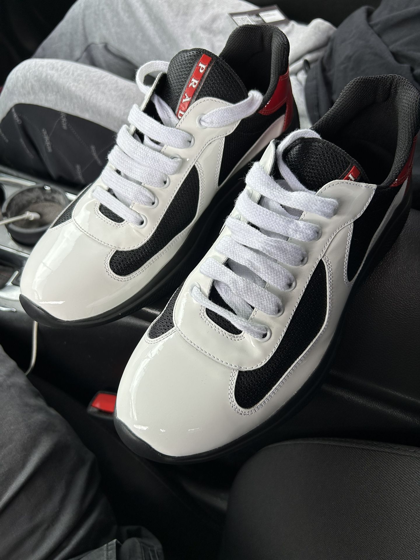 Prada, American Cup Low Top Leather Sneakers