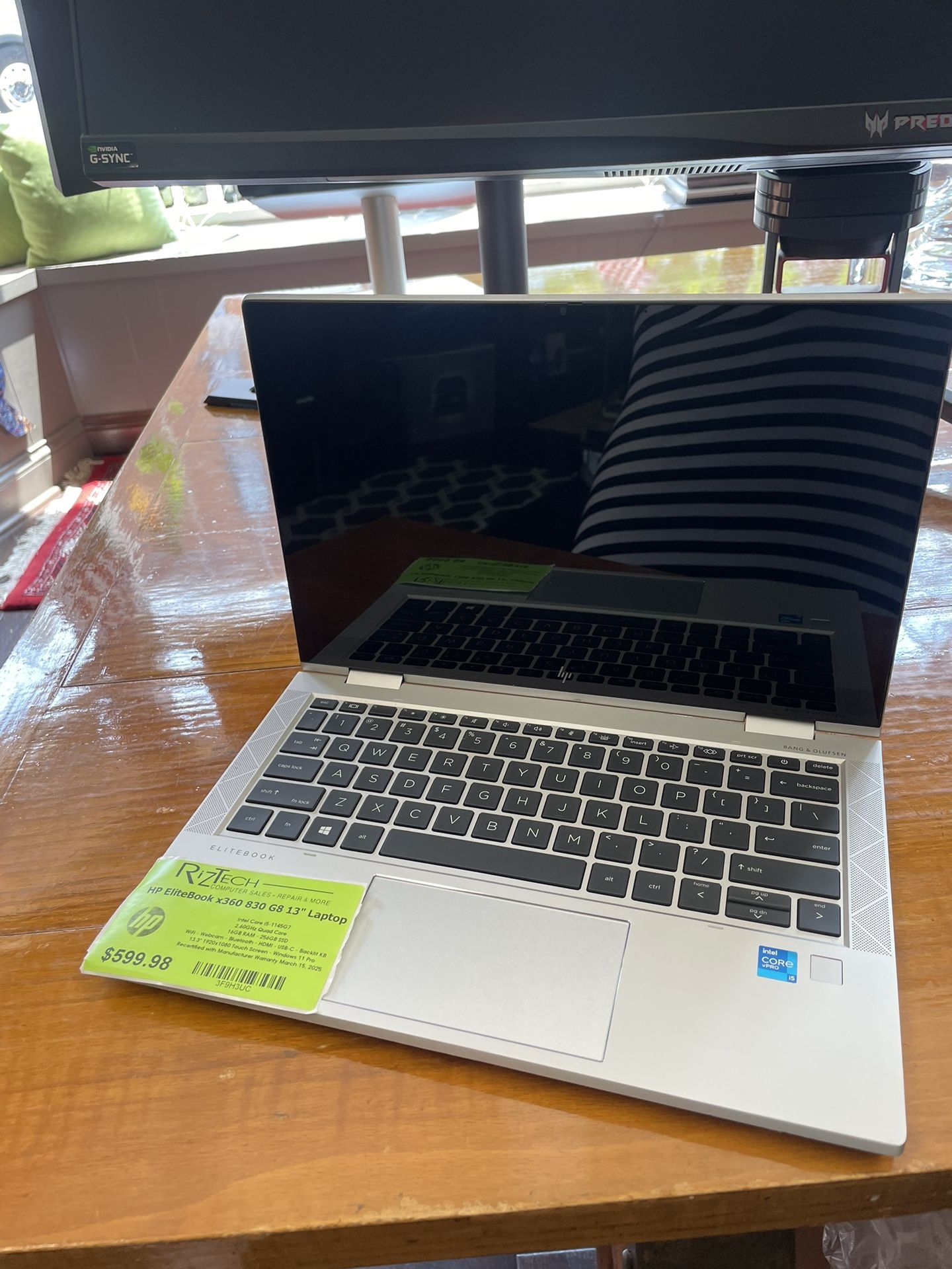 HP EliteBook x360 830 G8 13" Laptop intel Core i5-1145G7 2.60GHz Quad Core 16GB RAM 256GB SSD W11Pro