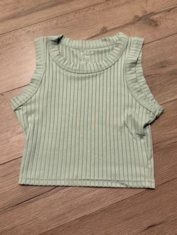 SHEIN Ribbed Crop Tank Top XS