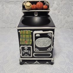 Yankee Candle Black Stove Oven Wax Warmer Kettle Pumpkins Robin Betterley Design Home Decor 
