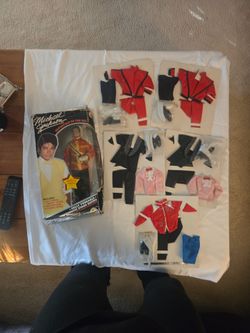 Michael Jackson Doll w/extra outfits