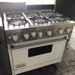 Viking 36” Gas Range Stove In White 