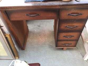 Wooden desk