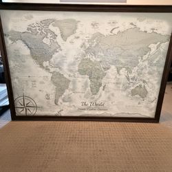 Push Pin World Map
