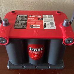 Brand new Optima RedTop car battery (By Clarios)