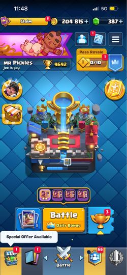 Clash rolale account
