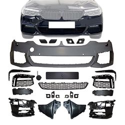 For 17-20 BMW G30 5 Series Sedan 4DR M-Tech Front Bumper Cover Conversion W/ PDC