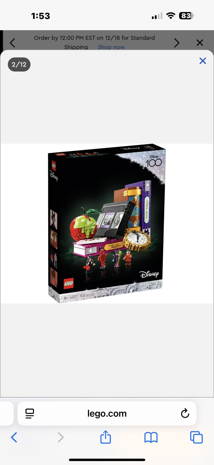 Disney Villains Lego Set