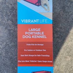Vibrant Life Large Portable Dog Kennel 