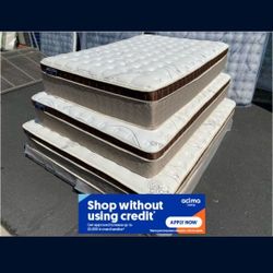 Queen Size Organic Cloud Comfort Europillow Top Mattress