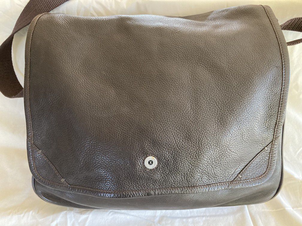 Cole Haan leather messenger bag / laptop bag