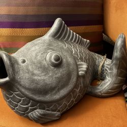 Black Clay Fish Decor